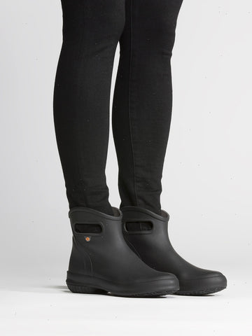 Patch Ankle Boot SolidWomen's Waterproof Slip On Boots