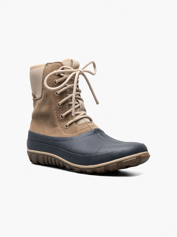 Classic Casual Tall Lace LeatherWomen's Casual Boots