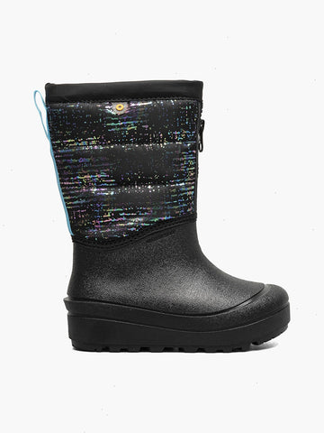 Snow Shell Zip Metallic StripesKids' Winter Boots
