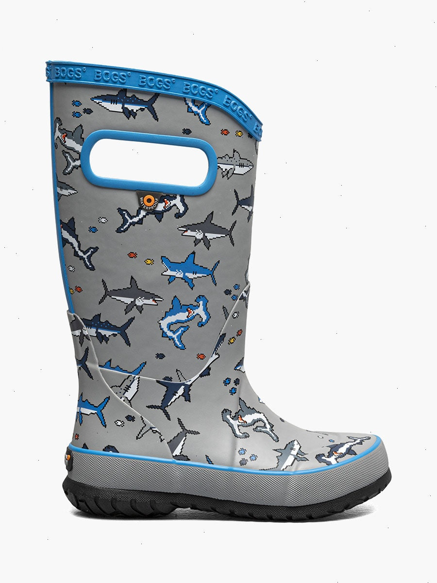 Rainboot Pixel SharkKids Rainboots